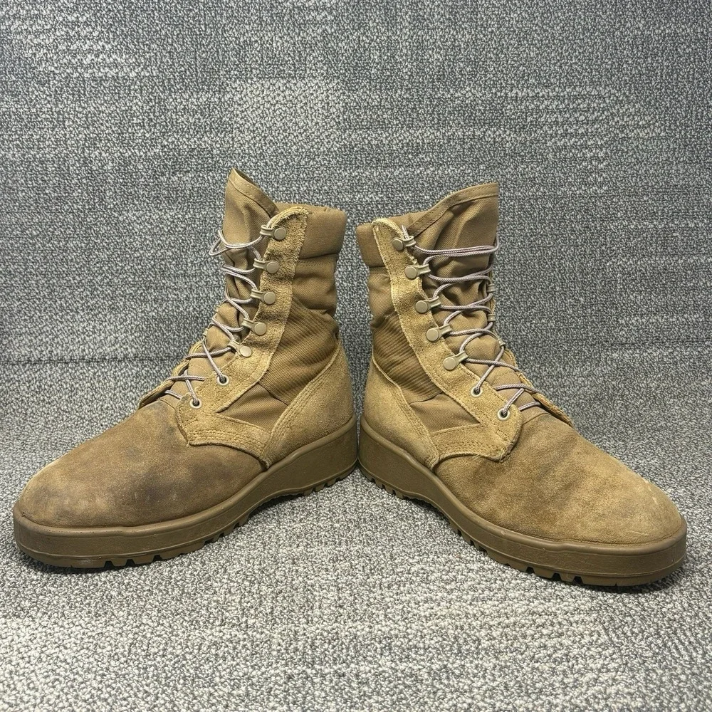 US Army Hot Weather Combat Boots Coyote Men's 8W Vibram Military Tactical USA